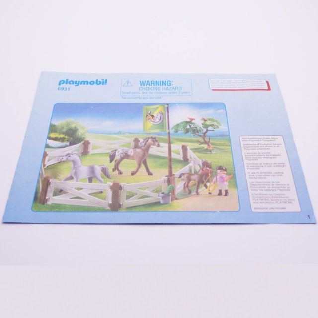 Playmobil 30807804 Handleiding - Set 6931 - Manual ,  groot uit papier in de kleur /. Geschikt vanaf 3+.