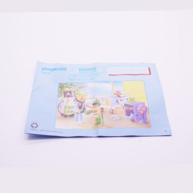 Playmobil 30824655 Handleiding - Set 70192 - Manual ,  groot uit papier in de kleur /. Geschikt vanaf 3+.