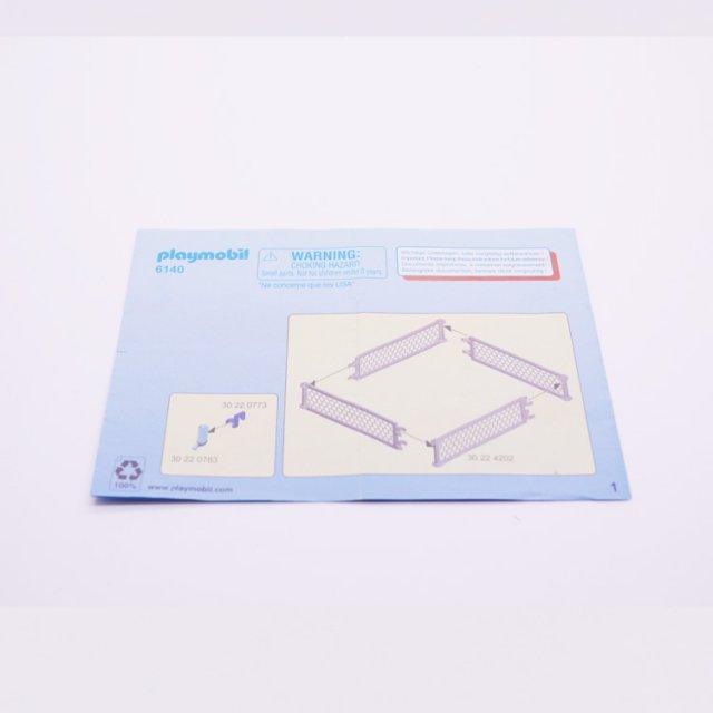Playmobil 30827843 Handleiding - Set 6140 - Manual ,  groot uit papier in de kleur /. Geschikt vanaf 3+.
