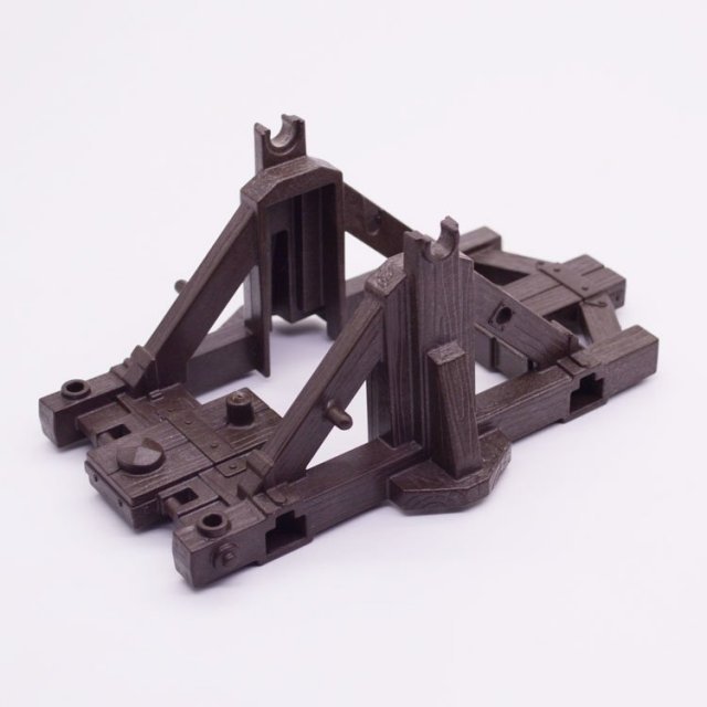 Playmobil 30217802 Houten Frame Kanon - D BR - Wooden Frame Cannon ,  groot uit kunststof in de kleur d.bruin. Geschikt vanaf 3+.