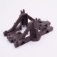 Playmobil 30217802 Houten Frame Kanon - D BR - Wooden Frame Cannon ,  groot uit kunststof in de kleur d.bruin. Geschikt vanaf 3+.