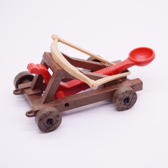 Playmobil 30266150 30266160 30266170 Katapult Compleet - Catapult Complete ,  groot uit kunststof in de kleur bruin. Geschikt vanaf 3+.