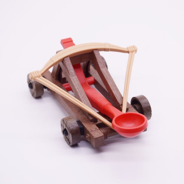 Playmobil 30266150 30266160 30266170 Katapult Compleet - Catapult Complete ,  groot uit kunststof in de kleur bruin. Geschikt vanaf 3+.