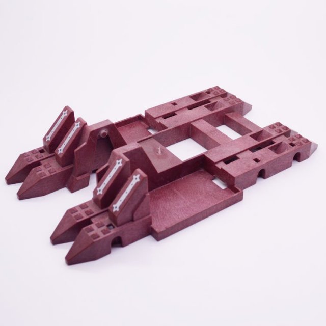 Playmobil 30647422 Onderstel Reuze Katapult - 240/140 - Frame Giant Catapult ,  groot uit kunststof in de kleur r.bruin. Geschikt vanaf 3+.