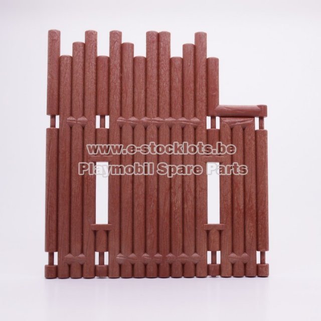 Playmobil 30027600 Palissade Muur - Wall Log ,  groot uit kunststof in de kleur bruin. Geschikt vanaf 3+.