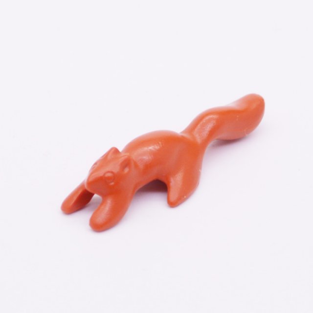 Playmobil 30605140 01 Eekhoorn Lopend - Squirrel Running ,  groot uit kunststof in de kleur d.oranje. Geschikt vanaf 3+.