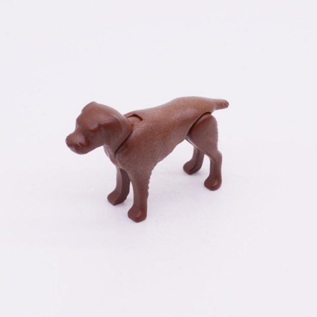 Playmobil 30650382 Hond m Flaporen - BR - Dog w Floppy Ears ,  groot uit kunststof in de kleur bruin. Geschikt vanaf 3+.