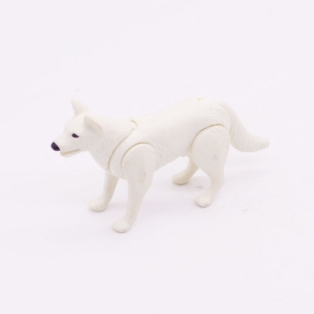 Playmobil 30653532 Hond Duitse Herder - W - Dog German Shepherd ,  groot uit kunststof in de kleur wit. Geschikt vanaf 3+.