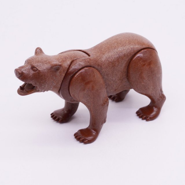 Playmobil 30664600 Grizzly Beer Volwassen - BR - Kodiac Bear Adult ,  groot uit kunststof in de kleur bruin. Geschikt vanaf 3+.