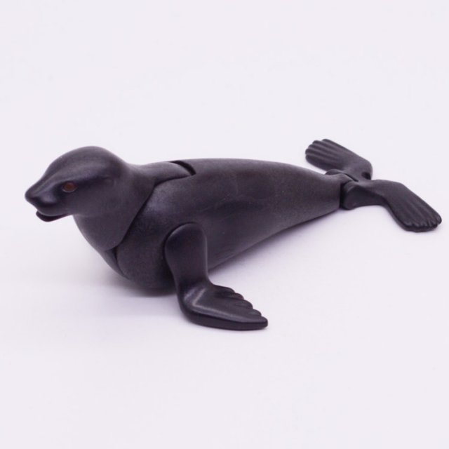 Playmobil 30666823 Zeehond Zwart - Sea Lion Black ,  groot uit kunststof in de kleur zwart. Geschikt vanaf 3+.