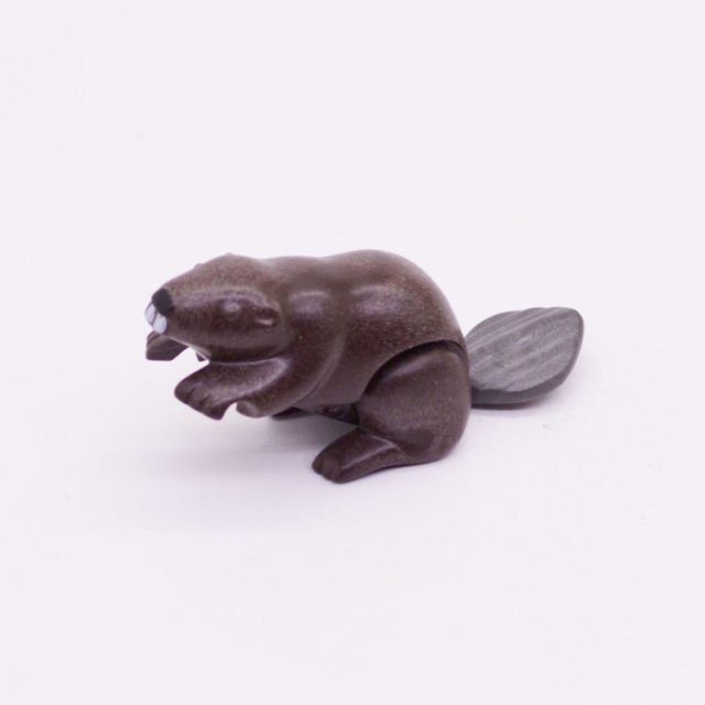 Playmobil 30675412 Bever Volwassen - D BR - Beaver Adult ,  groot uit kunststof in de kleur d.bruin. Geschikt vanaf 3+.
