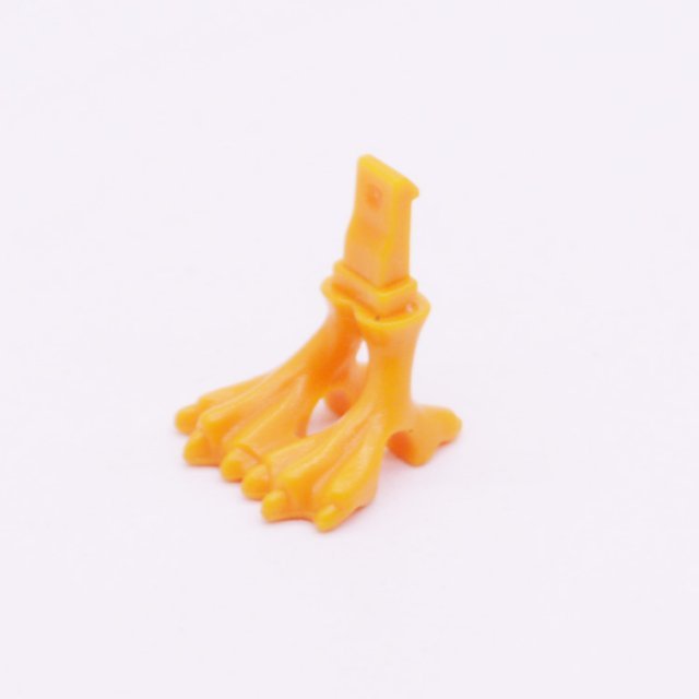 Playmobil 30024160 Pauw Voeten - Peacock Feet ,  groot uit kunststof in de kleur oranje. Geschikt vanaf 3+.