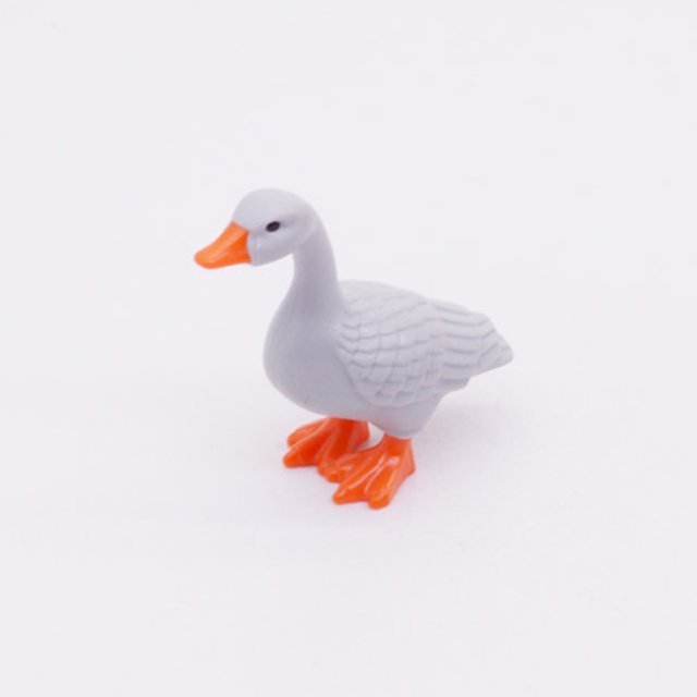 Playmobil 30089700 Gans Hoofd Omhoog - GR - Goose Head Upward ,  groot uit kunststof in de kleur grijs. Geschikt vanaf 3+.