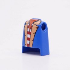 Playmobil 90010501 Torso Man Blauw Vest - Torso Men Blue Jacket