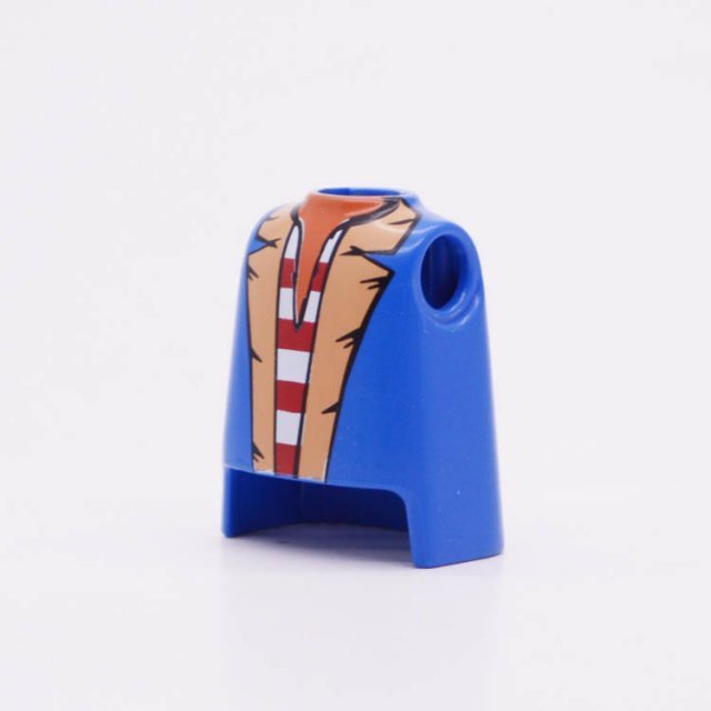Playmobil 90010501 Torso Man Blauw Vest - Torso Men Blue Jacket ,  groot uit kunststof in de kleur blauw. Geschikt vanaf 3+.