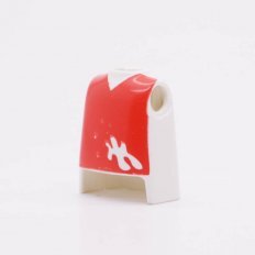 Playmobil 90010522 Torso Man Wit Rood - Torso Men White Red