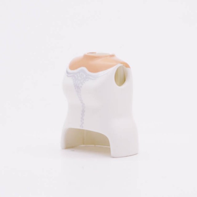 Playmobil 90011501 Torso Vrouw Wit Jurk - Torso Woman White Dress ,  groot uit kunststof in de kleur wit. Geschikt vanaf 3+.