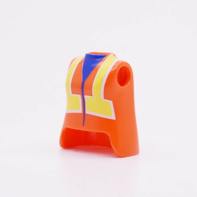 Playmobil 90011513 Torso Vrouw Oranje Hesje - Torso Woman Orange Safety Vest ,  groot uit kunststof in de kleur oranje. Geschikt vanaf 3+.