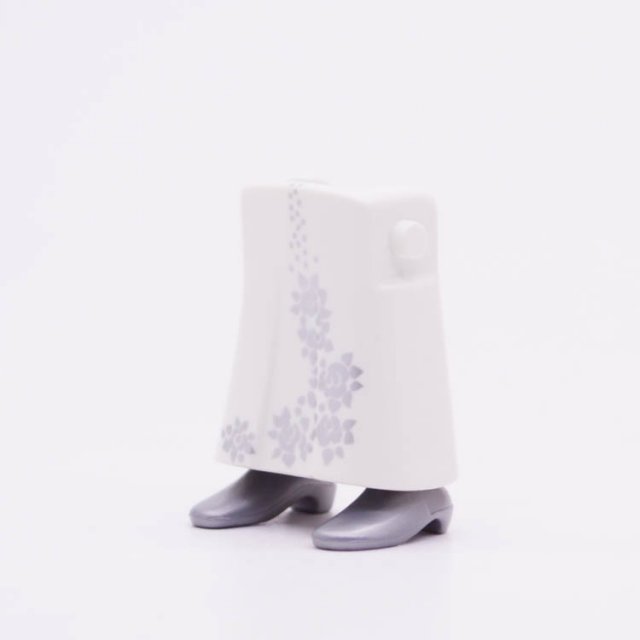 Playmobil 90010004 Benen Rok Lang Wit - Legs Skirt Long White ,  groot uit kunststof in de kleur wit. Geschikt vanaf 3+.