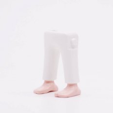 Playmobil p6841o Benen WIt Blote Voeten - Legs White Bare Feet