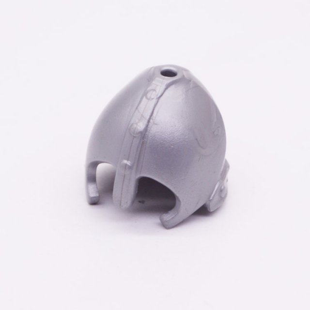 Playmobil 30228510 Helm Ridder Grijs - Helmet Knight Grey ,  groot uit kunststof in de kleur grijs. Geschikt vanaf 3+.
