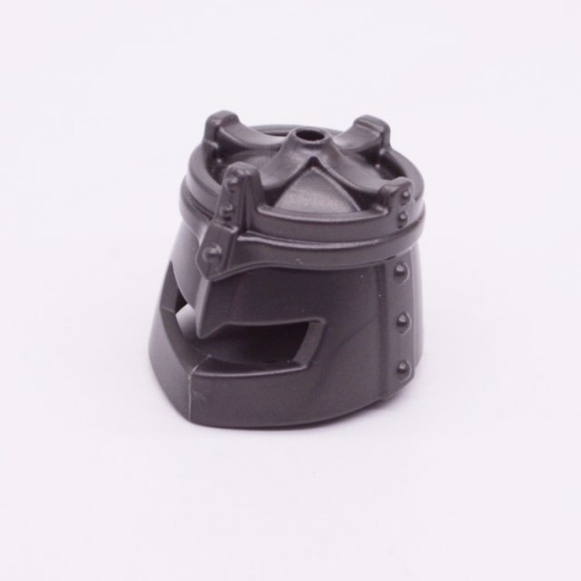 Playmobil 30243332 Helm Kruisridder - Helmet Knight ,  groot uit kunststof in de kleur d.metaal. Geschikt vanaf 3+.