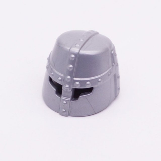 Playmobil 30244362 Helm Pothelm Ridder - Helmet Knight ,  groot uit kunststof in de kleur grijs. Geschikt vanaf 3+.