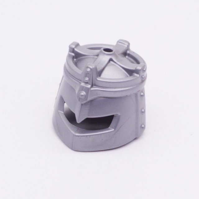 Playmobil 30284470 Helm Ridder Kroon - Helmet Knight Crown Shape ,  groot uit kunststof in de kleur grijs. Geschikt vanaf 3+.