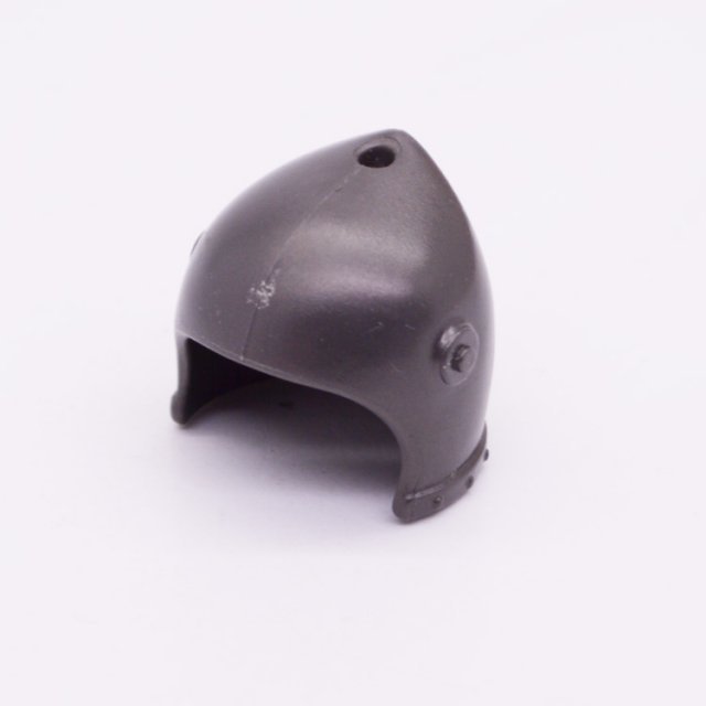 Playmobil 30289770 Helm Ridder Spits - D.M - Helmet Knight Bullet Shape ,  groot uit kunststof in de kleur d.metaal. Geschikt vanaf 3+.