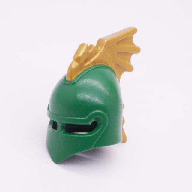 Playmobil 30624830 Helm Drakenvechter - Helmet Dragon Fighter ,  groot uit kunststof in de kleur groen. Geschikt vanaf 3+.