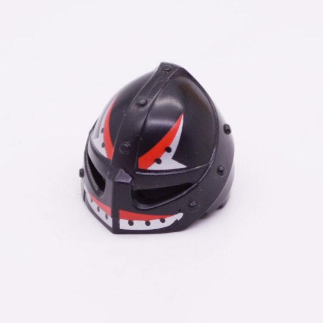 Playmobil 30640163 30631684 Helm Ridder - Helmet Knight ,  groot uit kunststof in de kleur zwart. Geschikt vanaf 3+.