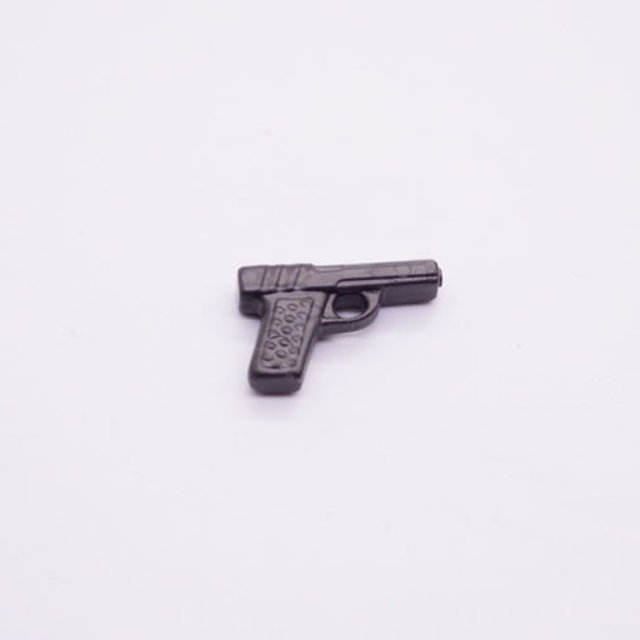Playmobil 30030720 Pistool - D ME - Handgun ,  groot uit kunststof in de kleur d.metaal. Geschikt vanaf 3+.