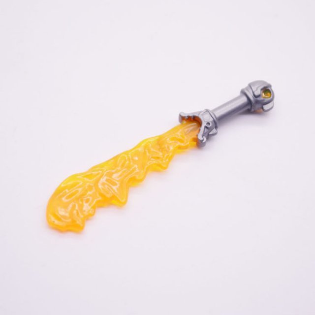 Playmobil 30061062 Zwaard Vuurzwaard - GR OR - Sword Fire Blade ,  groot uit kunststof in de kleur grijs. Geschikt vanaf 3+.