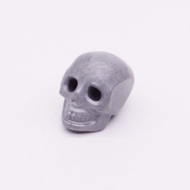 Playmobil 30209212 Doodskop Schedel Zilver - Skull Silver ,  groot uit kunststof in de kleur grijs. Geschikt vanaf 3+.