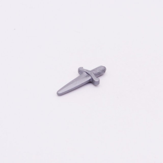 Playmobil 30228890 Dolk Kort Zilver Grijs - Dagger Short Silver Grey ,  groot uit kunststof in de kleur zilver grijs. Geschikt vanaf 3+.