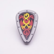 Playmobil 30207960 30897150 Schild Slang Rood Geel - Shield Snake Red Yellow