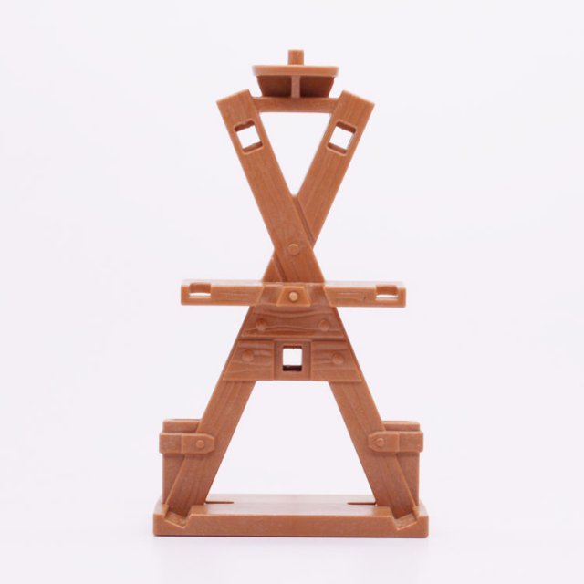 Playmobil 30246920 Wapenrek Ridders - L BR - Weapons Stand Knights ,  groot uit kunststof in de kleur l.bruin. Geschikt vanaf 3+.