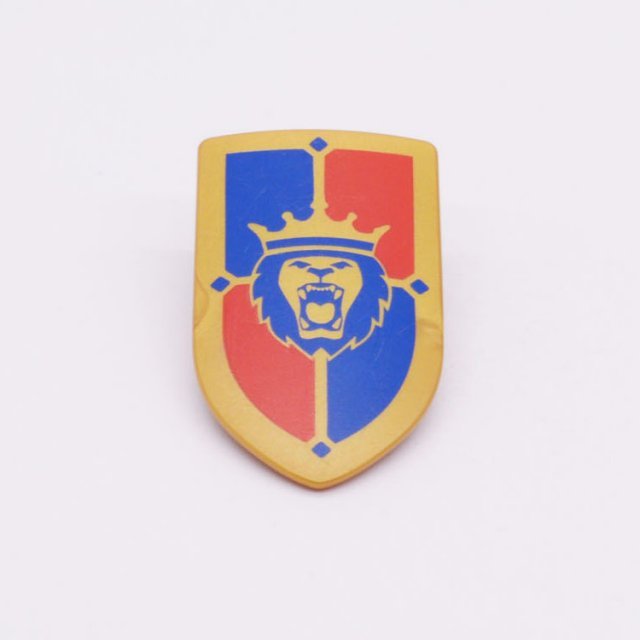 Playmobil 30635214 Schild Leeuwen Ridder - GO - Shield Lion Knight ,  groot uit kunststof in de kleur goud. Geschikt vanaf 3+.