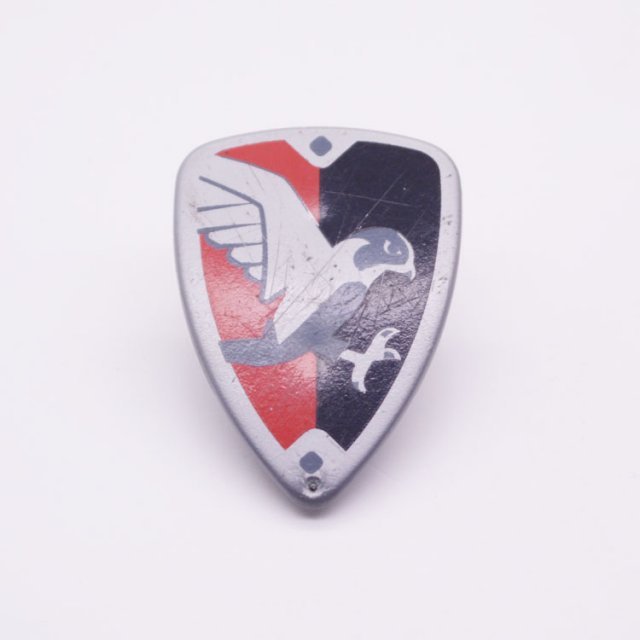 Playmobil 30635514 Schild m Grijs Havik - Shield w Grey Hawk ,  groot uit kunststof in de kleur grijs. Geschikt vanaf 3+.