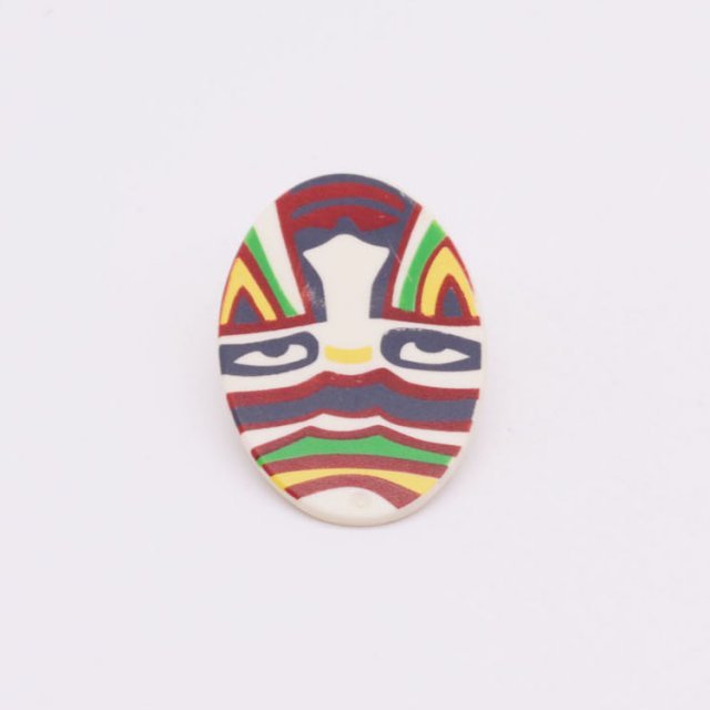 Playmobil 30637602 Schild Inboorling Ovaal - FACE - Shield Native Oval ,  groot uit kunststof in de kleur wit. Geschikt vanaf 3+.