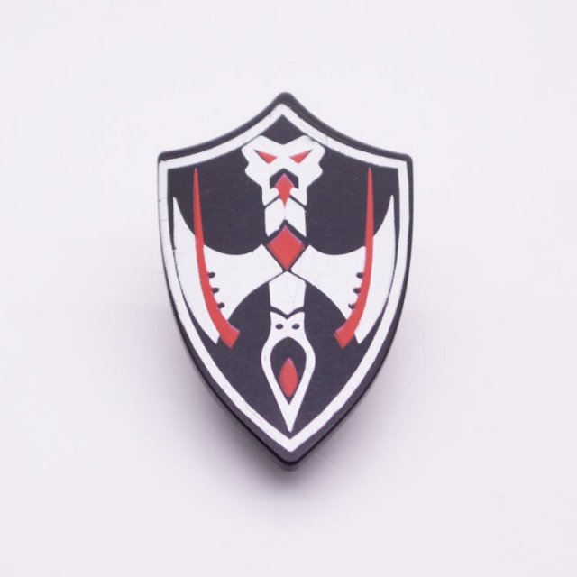 Playmobil 30640153 Schild Gr Zw Vogel - Shield Gr Bl Bird ,  groot uit kunststof in de kleur zwart. Geschikt vanaf 3+.