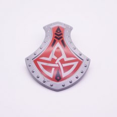 Playmobil 30645482 Schild Grijs m Rode Print - Shield Grey w Red Print