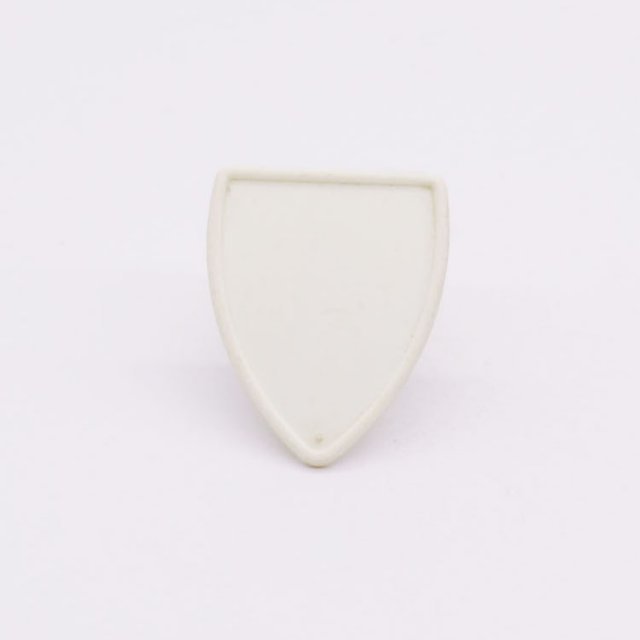 Playmobil 90000198 Schild Wit Klein Blanco - Shield White Small Blank ,  groot uit kunststof in de kleur wit. Geschikt vanaf 3+.