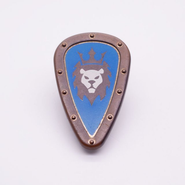 Playmobil p4430a Schild Leeuw m Kroon Go - Shield Lion w Crown Go ,  groot uit kunststof in de kleur goud. Geschikt vanaf 3+.