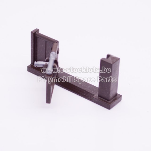 Playmobil 30027452 Staldeur m Vergrendeling - Stable Door w Lock ,  groot uit kunststof in de kleur bruin. Geschikt vanaf 3+.
