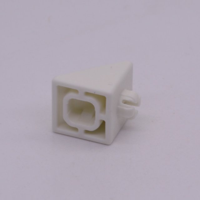 Playmobil 30042542 Bouwsteen Prisma Wit - Connector Prism White ,  groot uit kunststof in de kleur wit. Geschikt vanaf 3+.