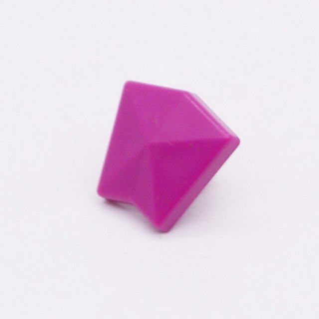 Playmobil 30069743 Topstuk Hoekpaal Reling - 10x10 - Top Railing Corner Post ,  groot uit kunststof in de kleur d.roze. Geschikt vanaf 3+.