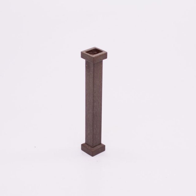 Playmobil 30222630 Pilaar Vierkant - 90 - Column Square ,  groot uit kunststof in de kleur bruin. Geschikt vanaf 3+.