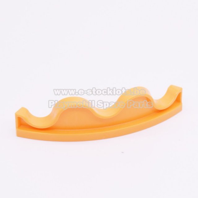 Playmobil 30225333 Scheidingswand Golvend - Edging Wall Wavy ,  groot uit kunststof in de kleur oranje. Geschikt vanaf 3+.