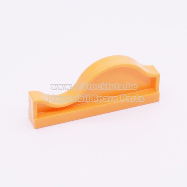 Playmobil 30225343 Scheidingswand Golvend - Edging Wall Wavy ,  groot uit kunststof in de kleur oranje. Geschikt vanaf 3+.